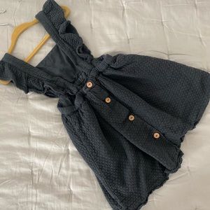 Girls dress- charcoal color